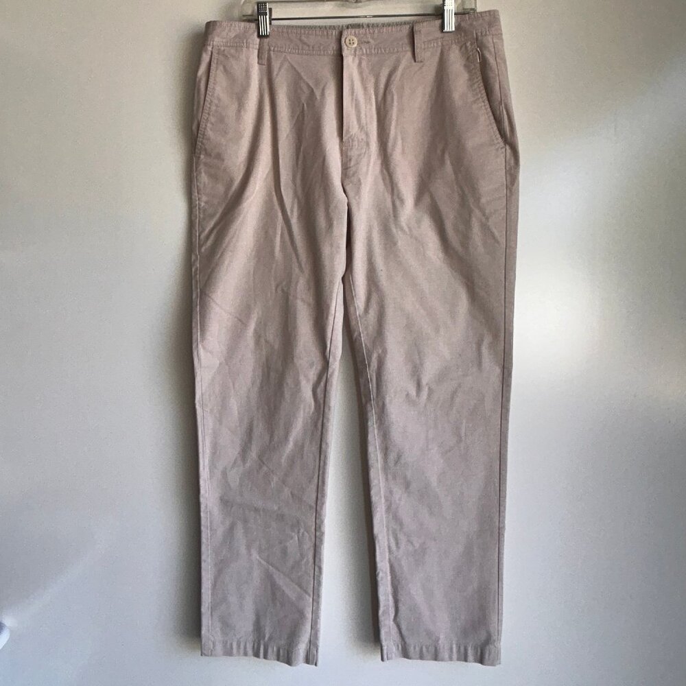 LINKSOUL Light Tan Performance Golf Chino Pants Men's Size 34x28